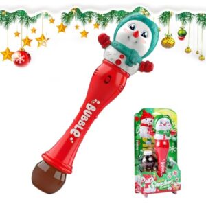 Christmas Bubble Maker - 34.5x18x6cm Snowman Bubble Tubes