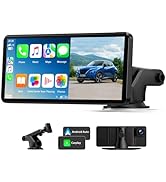 HOTPEAK Wireless Car Stereo for Apple Carplay with Rear Camera,7