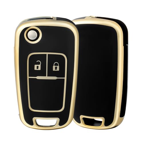 OFF WE GO Car Key Cover Case Car Key Fob for Opel Vauxhall Adam Cascada Mokka Astra Buick Regal Lacrosse Chevrolet Aveo Spark Cruze Protection Car Key Shell 2 buttons Car Key Holder Box