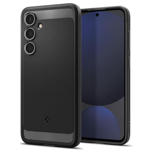 Spigen Rugged Armor Phone Case for Samsung Galaxy S24 FE [Military Grade Drop Protection] - Matte Black