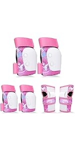 YOOXARMOR Adjustable Kids/Toddler Knee Pads Elbow Pads Wrist Guards Set for 3-8 Years Boys Girls,...