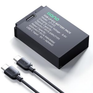 llano LP-E12 Battery Pack (USB-C Input) Compatible with Canon EOS M