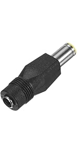 M METERXITY DC Connectors Adapter, DC 8mm Male to DC 5.5mm Female, Copper Barrel Connector for Po...