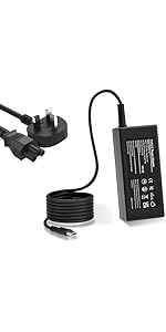 USB C Laptop Charger, 65W Chromebook Charger Compatible with HP Lenovo Dell Acer Asus Samsung Chr...