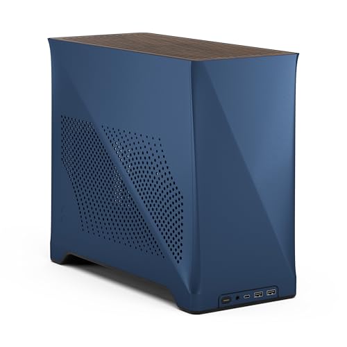 Fractal Design Era 2 ITX PC Case in Midnight Blue – Sleek Anodized Aluminum