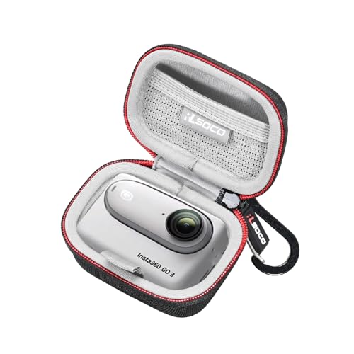 RLSOCO Carrying Case for Insta360 GO 3S/GO 3 4K Tiny Portable Vlogging Camera(Black)