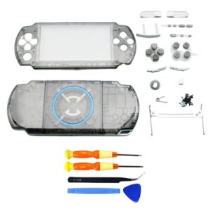 Hzxkqmil Replacement Full Housing Shell Case for Sony PSP 3000 PSP3000 Console