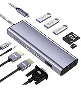 Scart to HDMI Converter, Aluminum Shell Scart HDMI Converter, Full HD 720P/1080P Switch Video Aud...