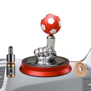 Rotating Solar Power Car Aromatherapy | Finger Football Car Air Fresheners - Solar Automatic Rotating Floating Ball Car Aromatherapy Diffuse Interior Decoration Accessories For Car