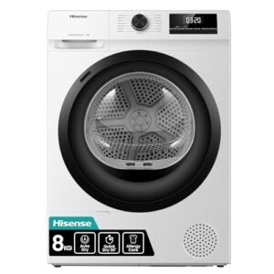Hisense DH1Q802BW2 60cm Freestanding 8 KG Heatpump Front Load Tumble Dryer
