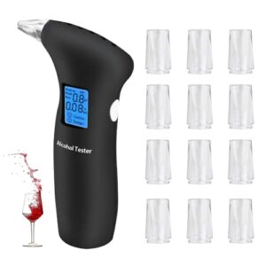 Mineup Breathalyzer & Alcohol Tester with 12 Mouthpieces