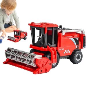 Zwpontia Friction Powered Combine Harvester Toy Vehicle - Combine Harvester Pull Back Car Toys