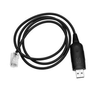 EMSea 80cm USB Programming Cable 8Pin Crystal Head to USB Plug Programming Cable Compatible with Anytone AT-5888UV AT-778UV Mobile Transceivers