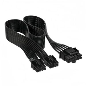 HALOULENI PCIe 5.0 Power Cable 12VHPWR Connector for RTX 4070 4080 4090 Compatible for ASUS EVGA Seasonic Fully Modular PSU 8Pin To PCIE 5.0 GEN 5 12+4PIN 16Pi