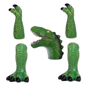 GARVALON 1 Set Dinosaur Finger Puppet Set Dinosaur and Finger Puppets for Animal Puppet Toys Engaging Dinosaur Themed Finger Toys for Creative Play
