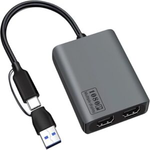 USB 3.0 to HDMI Splitter Extended Display Dual Monitors