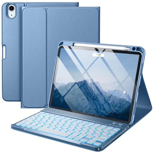 Vobafe Case with Keyboard for iPad Air 11 Inch 2024 M2 /Air 5th/Air 4th Generation Case with Keyboard