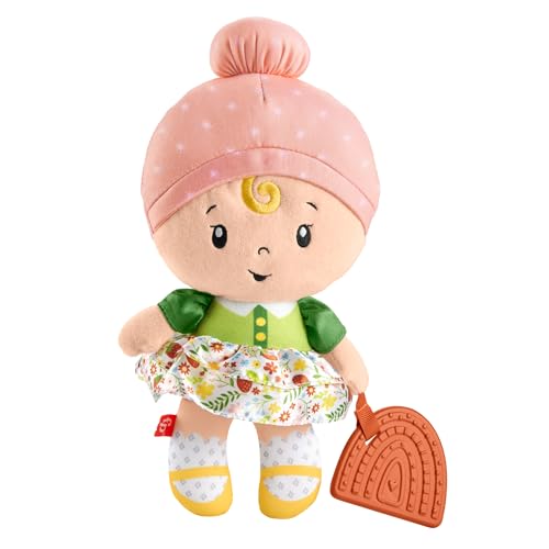 Fisher-Price Baby Sensory Toy Cuddle & Chime First Babydoll for Infants Ages 6+ Months