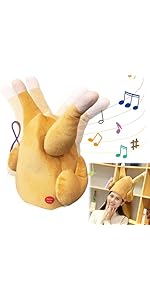 Novelty Christmas Party Hats, Electric Singing Dancing Santa Hat,Funny Musical Interactive Crazy ...