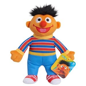 Just Play Sesame Street Friends 8-inch Ernie Sustainable Plush Stuffed Toy