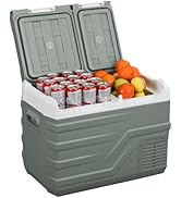Alpicool Car Refrigerator Portable Freezer 39L, 12V Fridge Freezer Dual Zone Electric Cooler Box ...