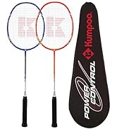 KUMPOO Professional Badminton Racket, Lightweight Badminton Racket, High Tension String Full Carb...