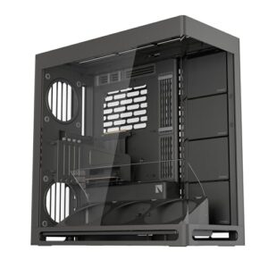 HAVN HS 420 VGPU Dual-Chamber ATX Mid Tower PC Case Black | PCIe 5.0 Vertical GPU Kit