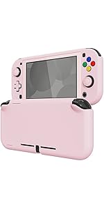 eXtremeRate PlayVital Protective Grip Case for Nintendo Switch Lite, Cherry Blossoms Pink Hard Co...