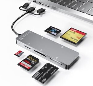 Memory Stick Pro Duo Adapter Compact Flash Card Reader - SD/TF/MS/CF/XD Card Reader for iPhone/Android/Lightning Device