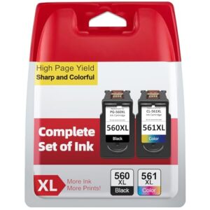 560 561 XL Ink Cartridges Replacement for Canon 560 561 Ink Cartridges Original