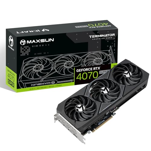 maxsun GeForce RTX 4070 Super Terminator X3 12GB Video Gaming Graphics Card PCIE 4.0