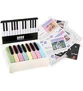 Fiorky Taylor Piano Calendar 2025 Desk Calendar, Taylor Mini Piano Calendar, Playable Piano Table...