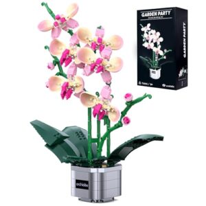 Orchid Flower Building Kit Toy for Adults and Kids