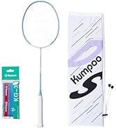 KUMPOO Badminton Racket 5U Lightweight Badminton Racquet: Full Carbon Fiber Badminton Racket with...
