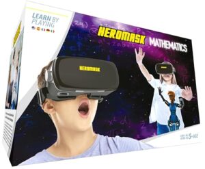 VR Headset + Maths educational games [times tables subtraction…] for kids 5 6 7 8…12 years old [Fun games] VR Maths set [3D glasses] Cool for girls and boys Learning toys