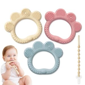 Kibbidea 4 Pack Baby Teething Toy
