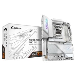 GIGABYTE X870E AORUS PRO ICE Motherboard - Supports AMD Ryzen 9000 CPUs