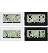 Thlevel 3-Pack Digital Temperature Humidity Meter Thermometer, Mini Digital Thermometer Hygromete...