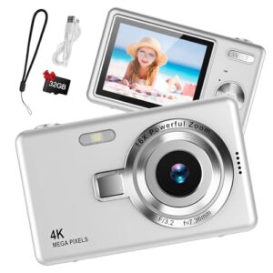 Digital Camera 1080P FHD Compact Camera 44MP Camera with 2.4" LCD Screen