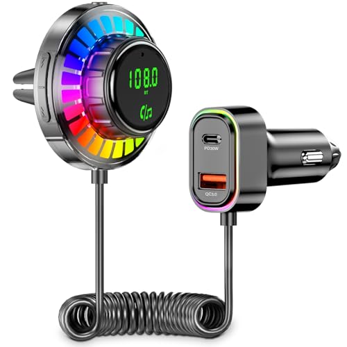 ETELIAR Bluetooth 5.3 FM Transmitter Car Adapter