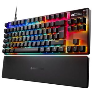 SteelSeries Apex Pro TKL Gen 3 (2025) - HyperMagnetic Gaming Keyboard - Adjustable Actuation - Rapid Trigger - Game-Ready Presets - Protection Mode - Rapid Tap/SOCD - English QWERTY Layout - TKL