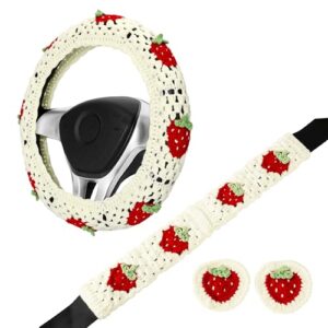 Crochet Steering Wheel Cover Set
