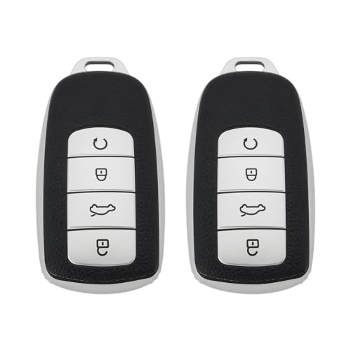 The Lord of the Tools 2Pcs Car Smart Key Fob Case Soft TPU Remote Key Fob Cover Car Key Fob Protector Compatible with Chery Omoda 5 Compatible with Tiggo 8 Pro 8 Plus