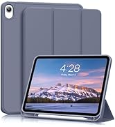 ZKTUYU for iPad 10th Generation Case 10.9 inch 2022, Slim Stand Protective Cover with Pencil Hold...