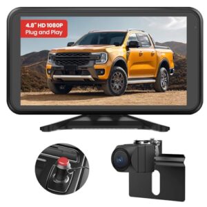 AUTO-VOX Reversing Camera Plug-Play 4.8" 1080P Clear Night Vision Reverse Camera System