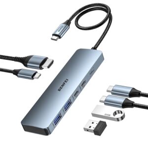 BENFEI USB C HUB 6-in-1 with HDMI(4K@60Hz)
