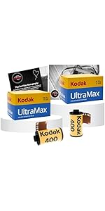 35mm Film Bundle with Kodak Ultramax 400 35mm 24 EXP Camera Film x2 and Clikoze Camera Film Photo...