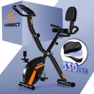2025 New Exercise Bike Foldable with 8/16 Levels Magnetic Resistance