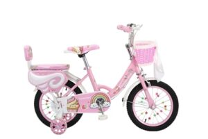 Touch of Venetian 12" 14" 16" Girls Children Bike Stabilisers Wheels Bell Kids Ages 2-9 Years Bicycle Bow Pink Purple Unicorn Rainbow Bow Princess