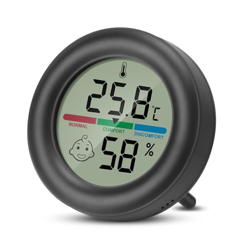 Thlevel Digital Hygrometer Room Thermometer Mini Hygrometer Indoor Thermometer Ambient Digital Humidity Sensor Temperature Monitor for Bedroom
